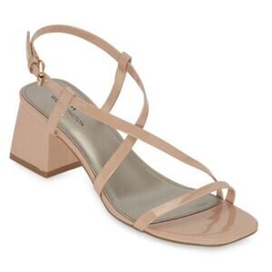 Worthington Women's Zabol Strappy Block Heeled Sandal Size 9 Beige Nougat NWOT